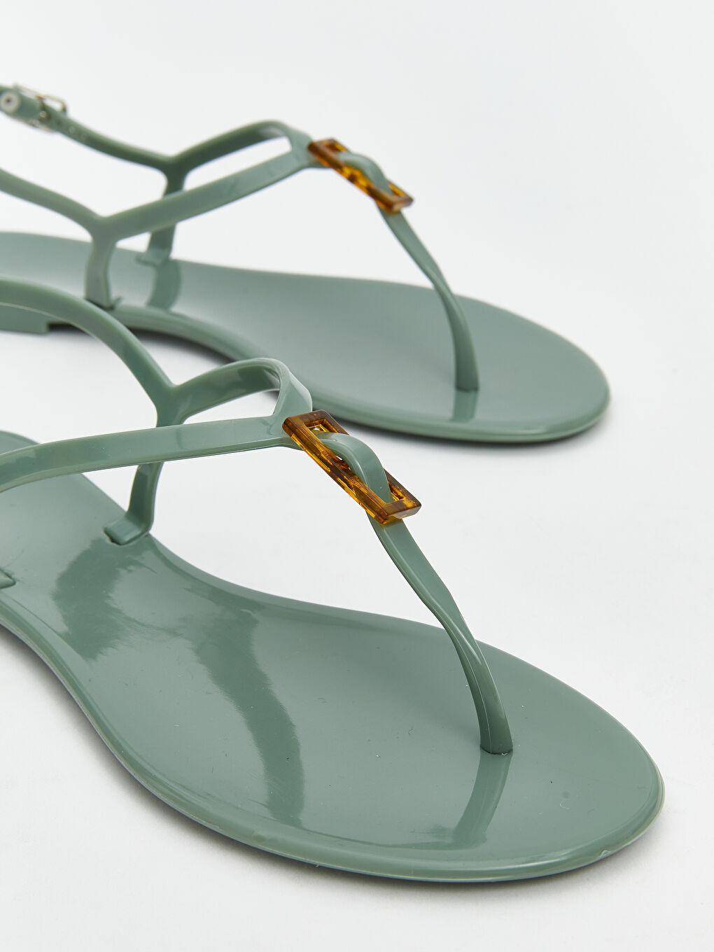 Woman GREEN Beach Sliders -S5R074Z8-SPU