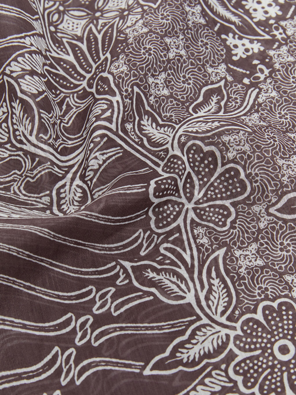 Bej Desenli Kadın Şal-2