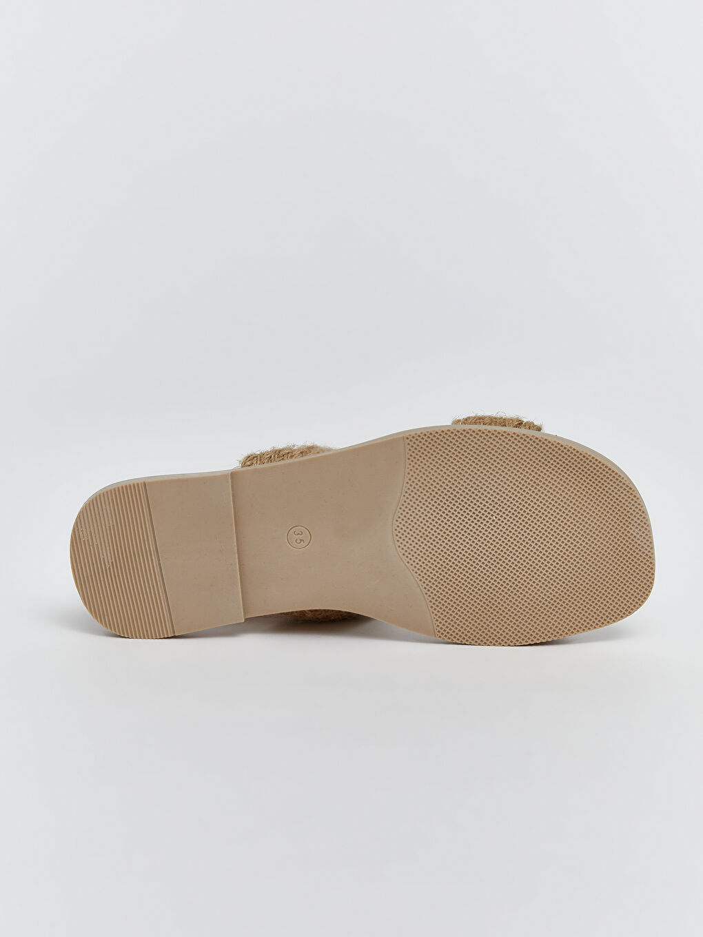 Bej Hasır Bantlı Kız Çocuk Sandalet-3