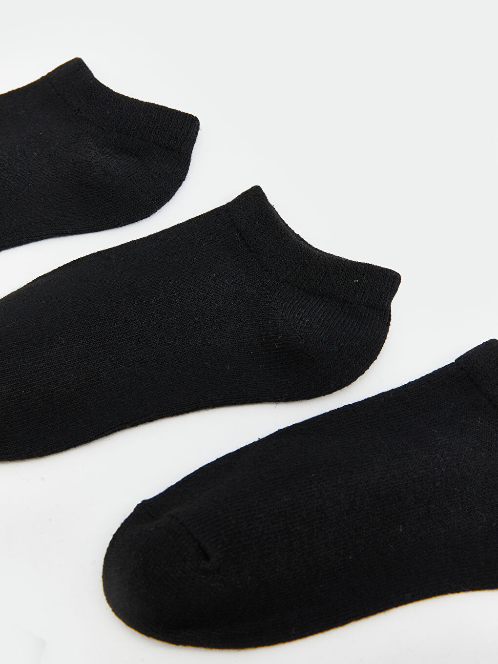 Siyah Basic Erkek Çocuk Patik Çorap 5'li-3