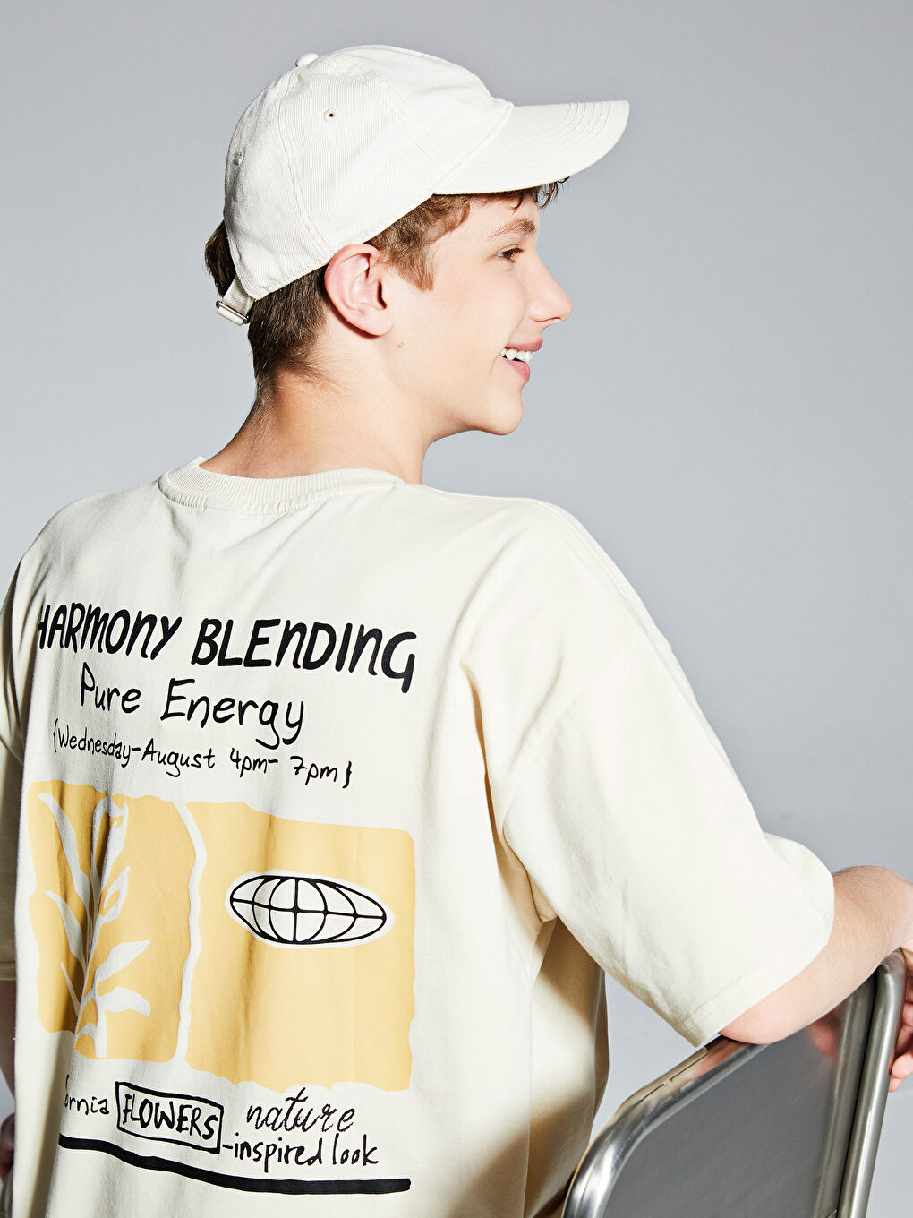 LCW Teen Teenage Boy BEIGE T-Shirt -S5R119Z4-G6A