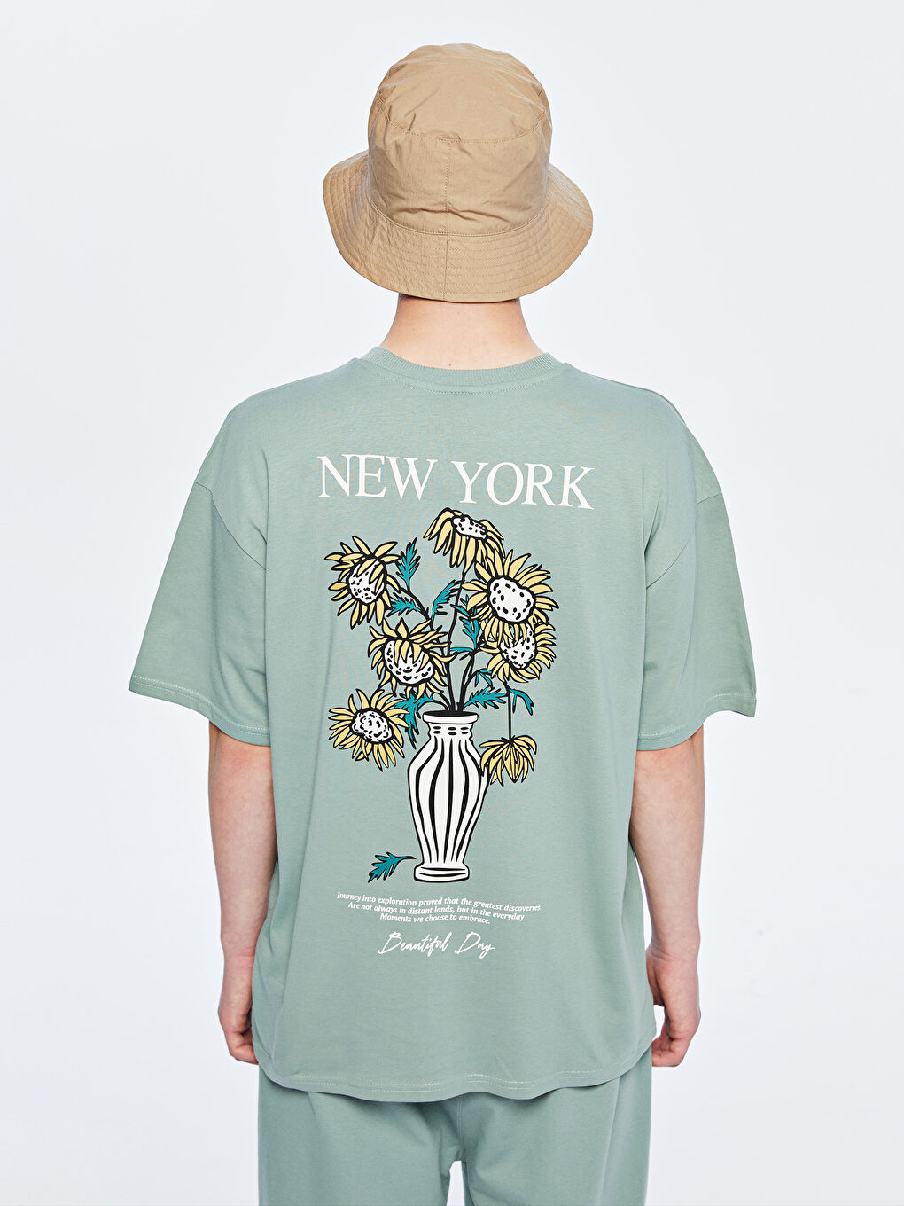 LCW Teen Teenage Boy GREEN T-Shirt -S5R121Z4-GPP