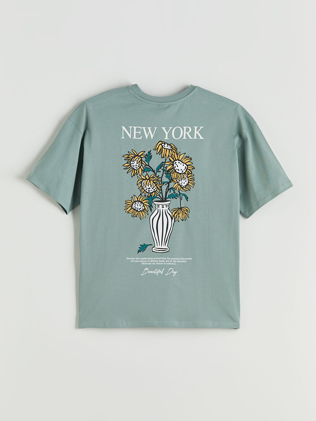 LCW Teen Teenage Boy GREEN T-Shirt -S5R121Z4-GPP