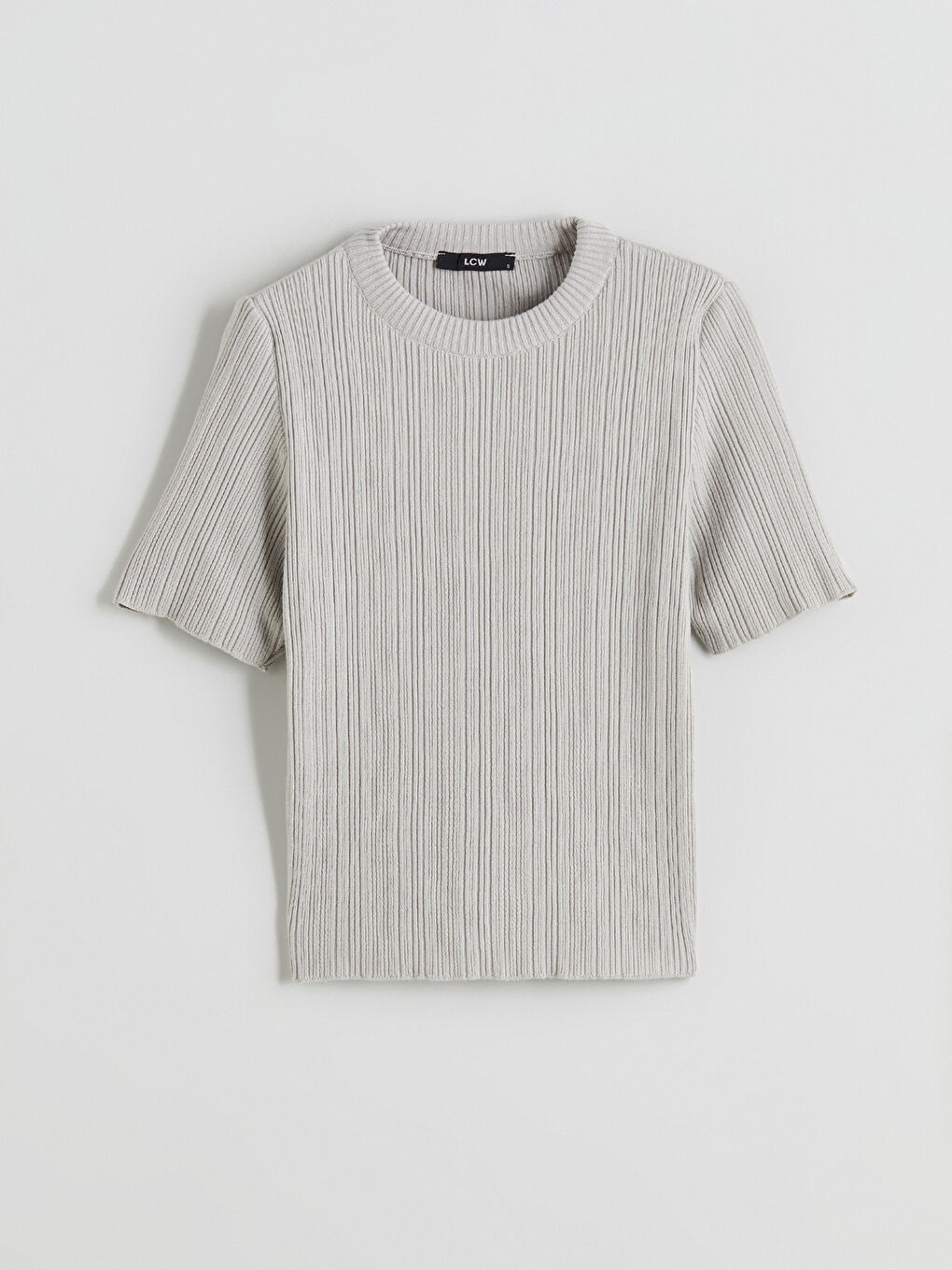 Crew Neck Textured Women's Knitwear Sweater -S5R124Z8-13E
