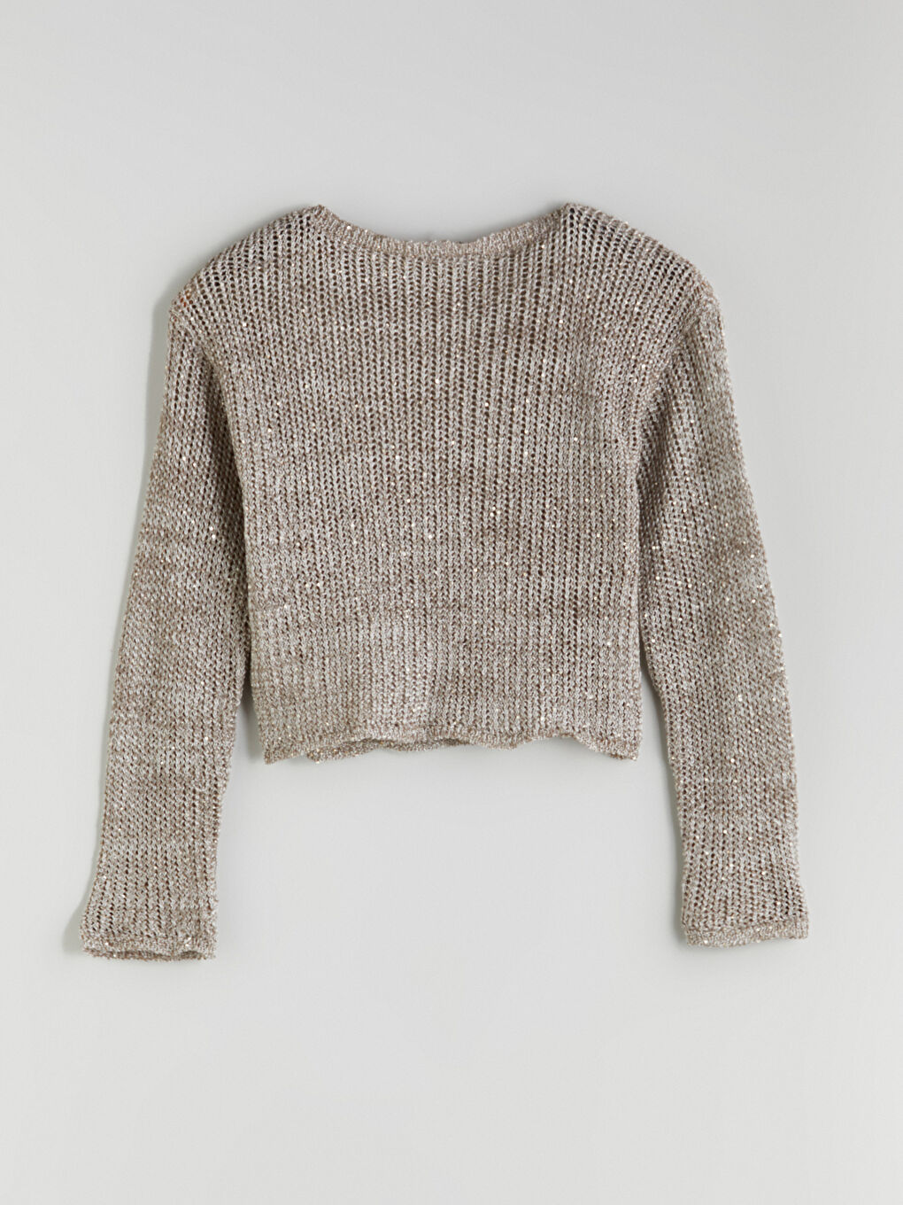 Crew Neck Hole-Knitted Women's Knitwear Sweater -S5R126Z8-JKW