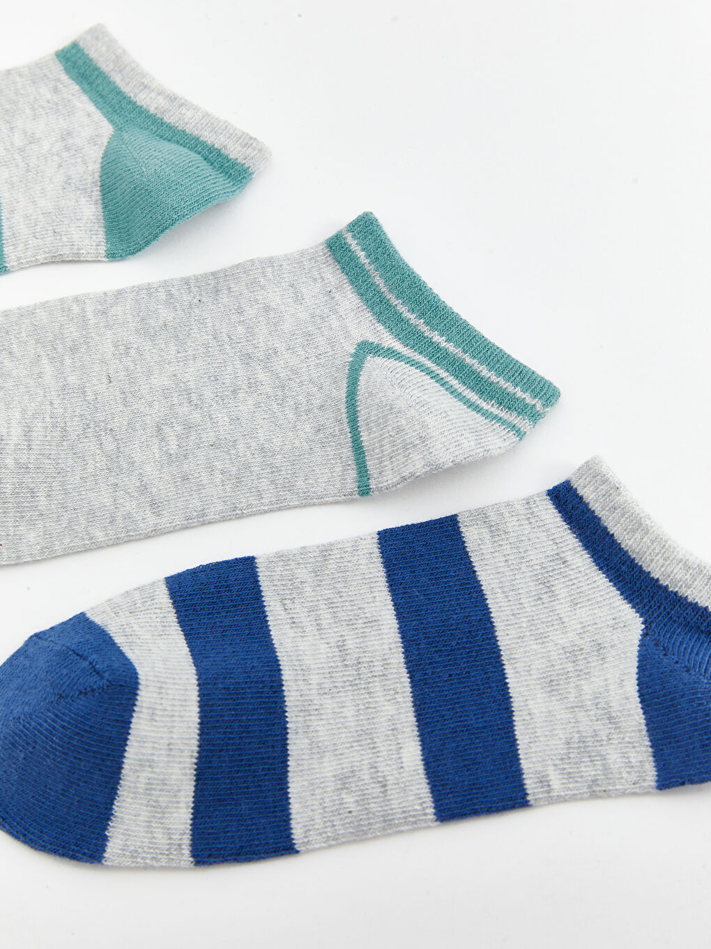 Karışık Çizgili Erkek Çocuk Patik Çorap 5'li-3