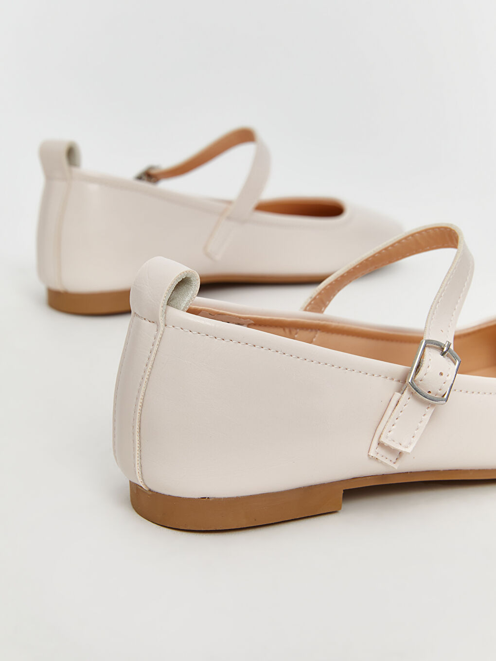 Pembe Deri Görünümlü Kız Çocuk Babet-4