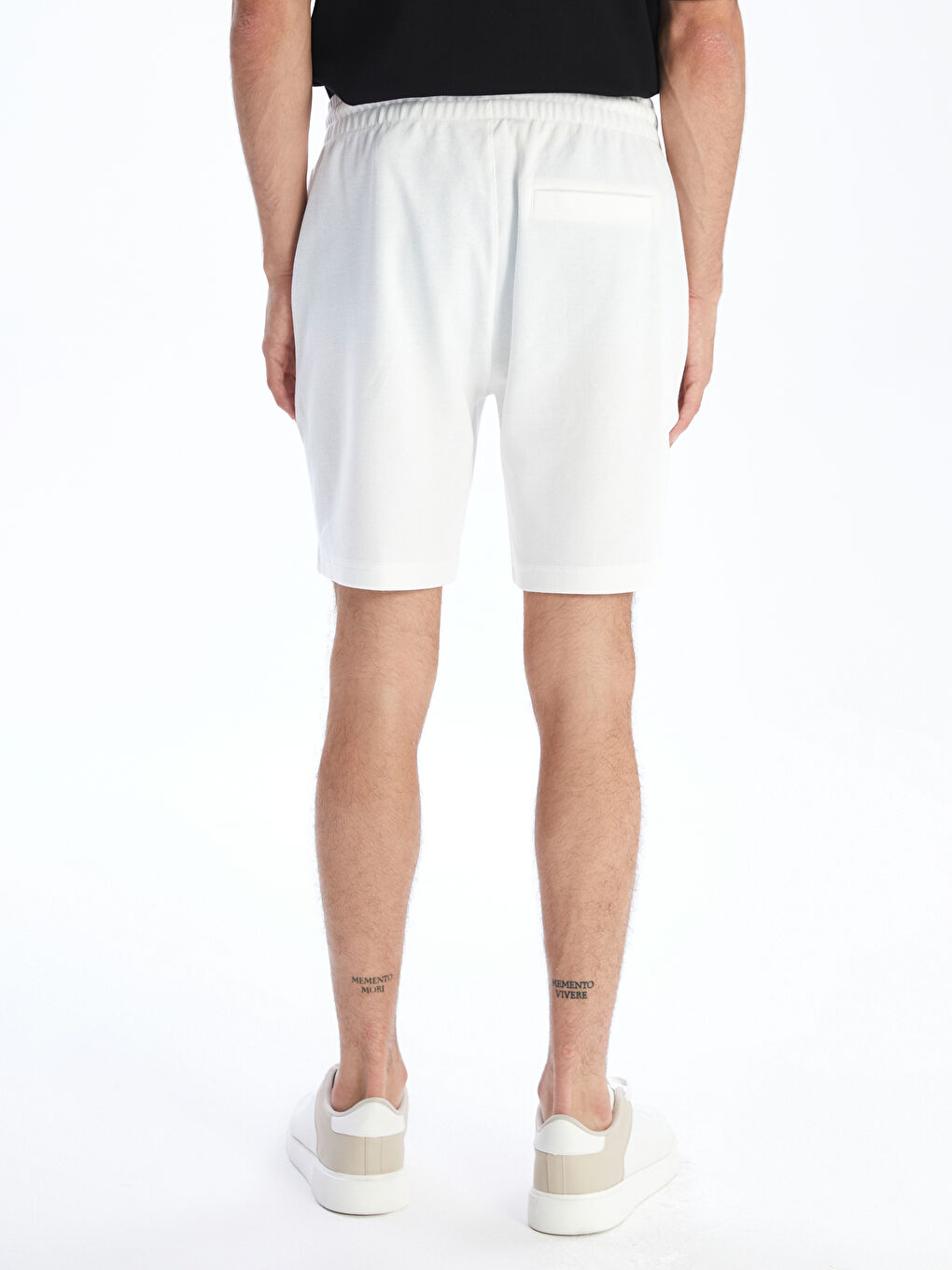 Ekru Standart Kalıp Erkek Şort-3