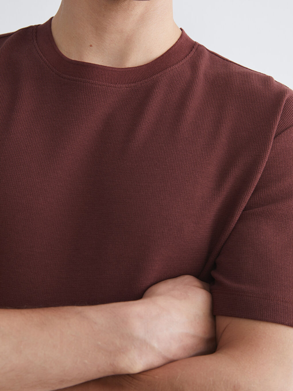 Turuncu Bisiklet Yaka Erkek Tişört-2