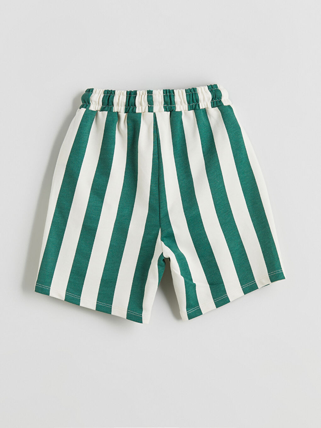 Elasticated Waist Striped Boys' Shorts -S5R161Z1-LFT