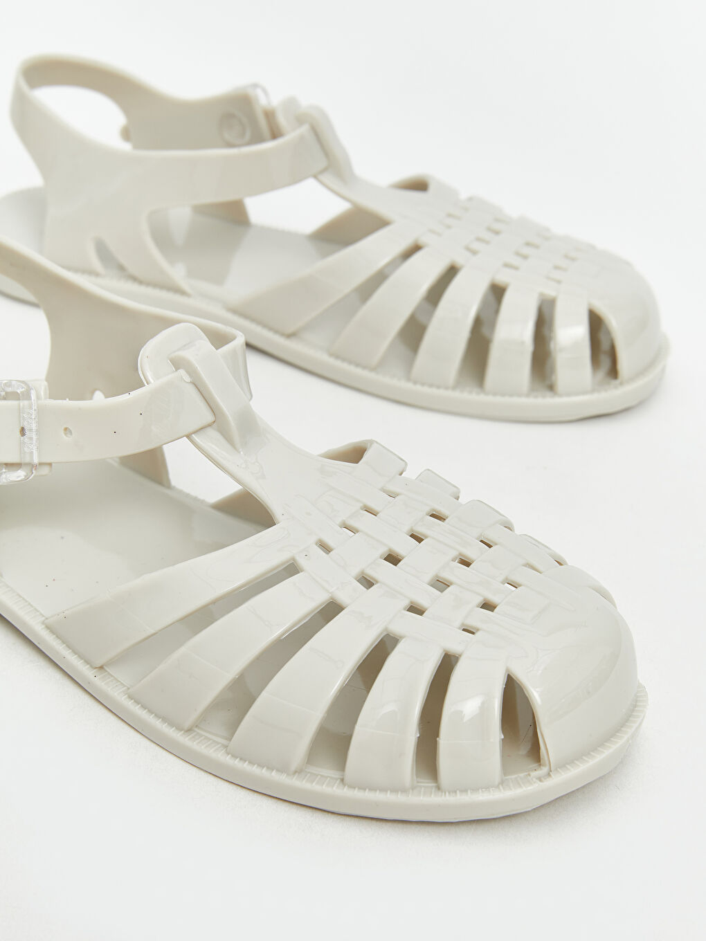 Bej Kız Çocuk Plaj Sandaleti-2