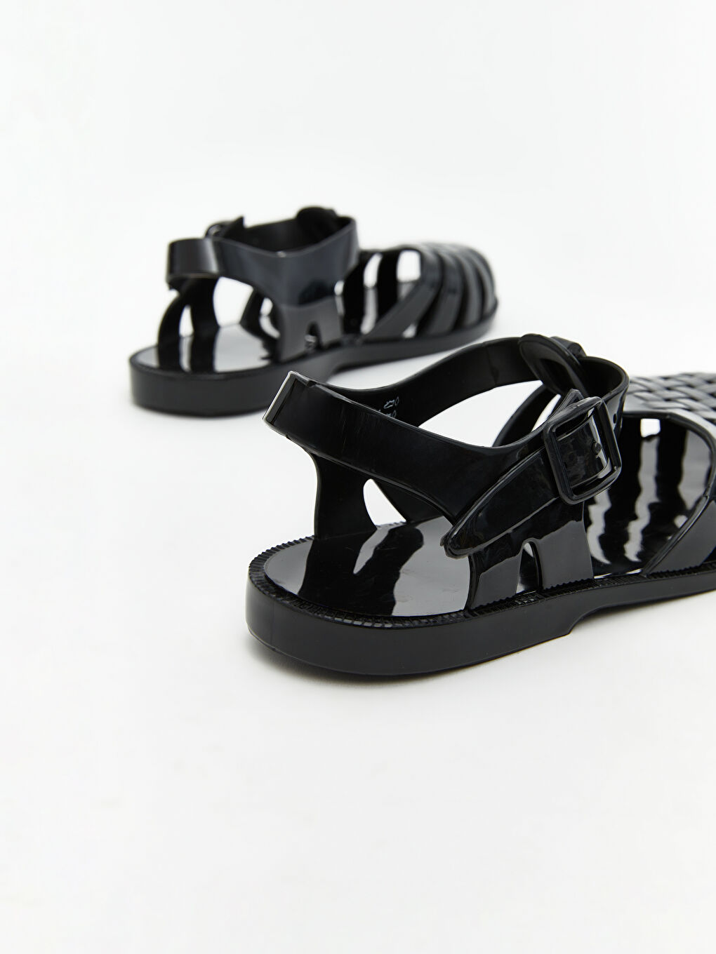 Siyah Kız Çocuk Plaj Sandaleti-4