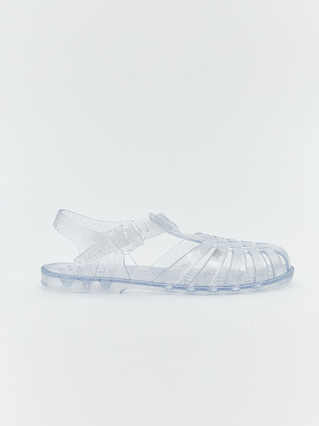 Renksiz Kız Çocuk Plaj Sandaleti-1