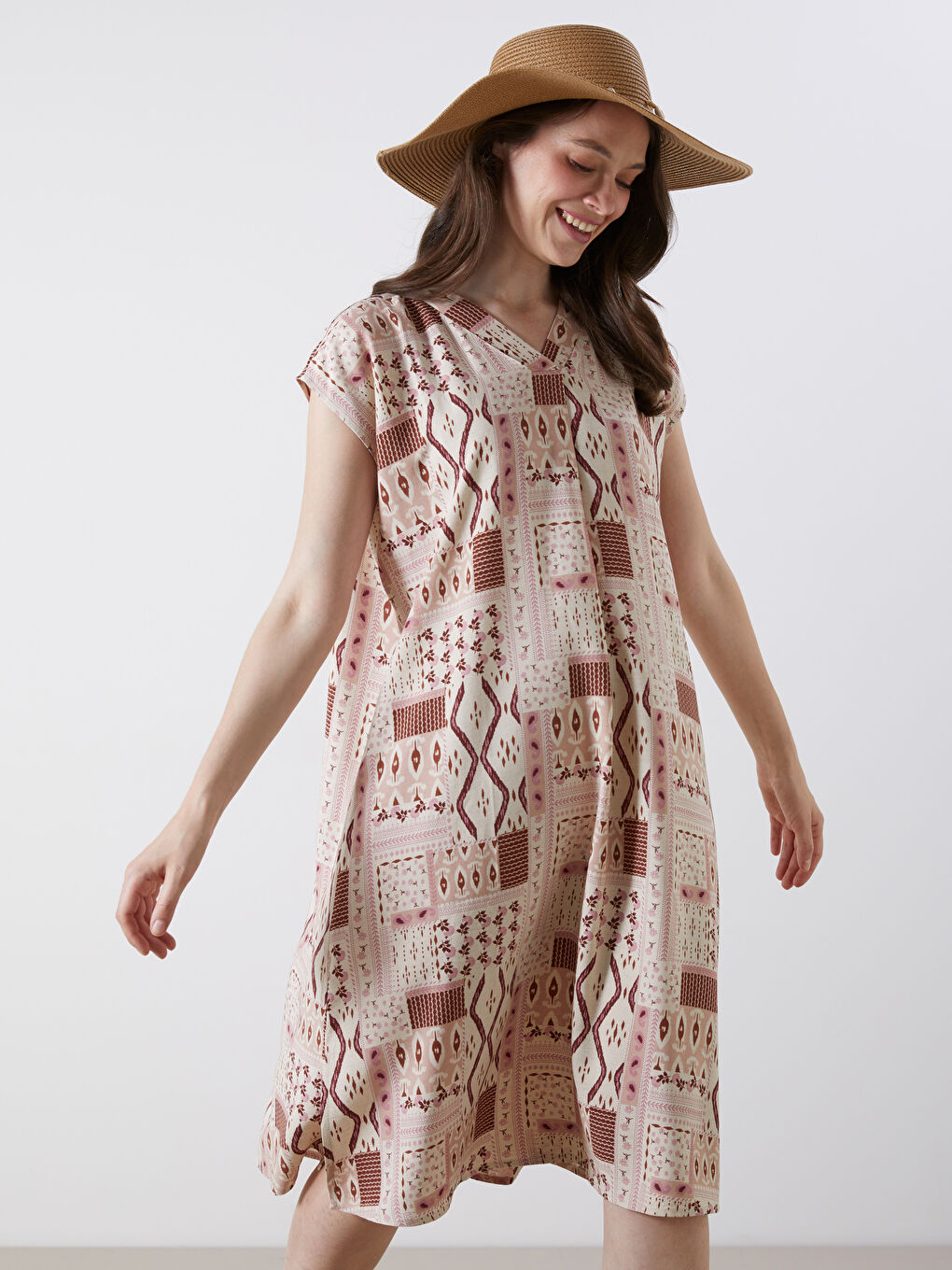 Woman ECRU Dress -S5R178Z8-LRA