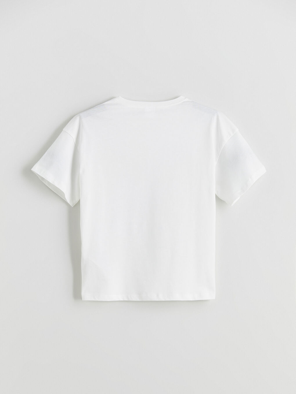 Ekru Bisiklet Yaka Paris Baskılı Kız Çocuk Pijama Üst-1