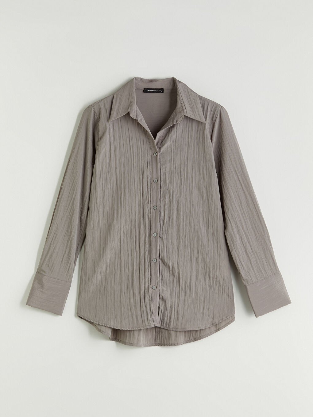 Haki Dokulu Kadın Gömlek-4