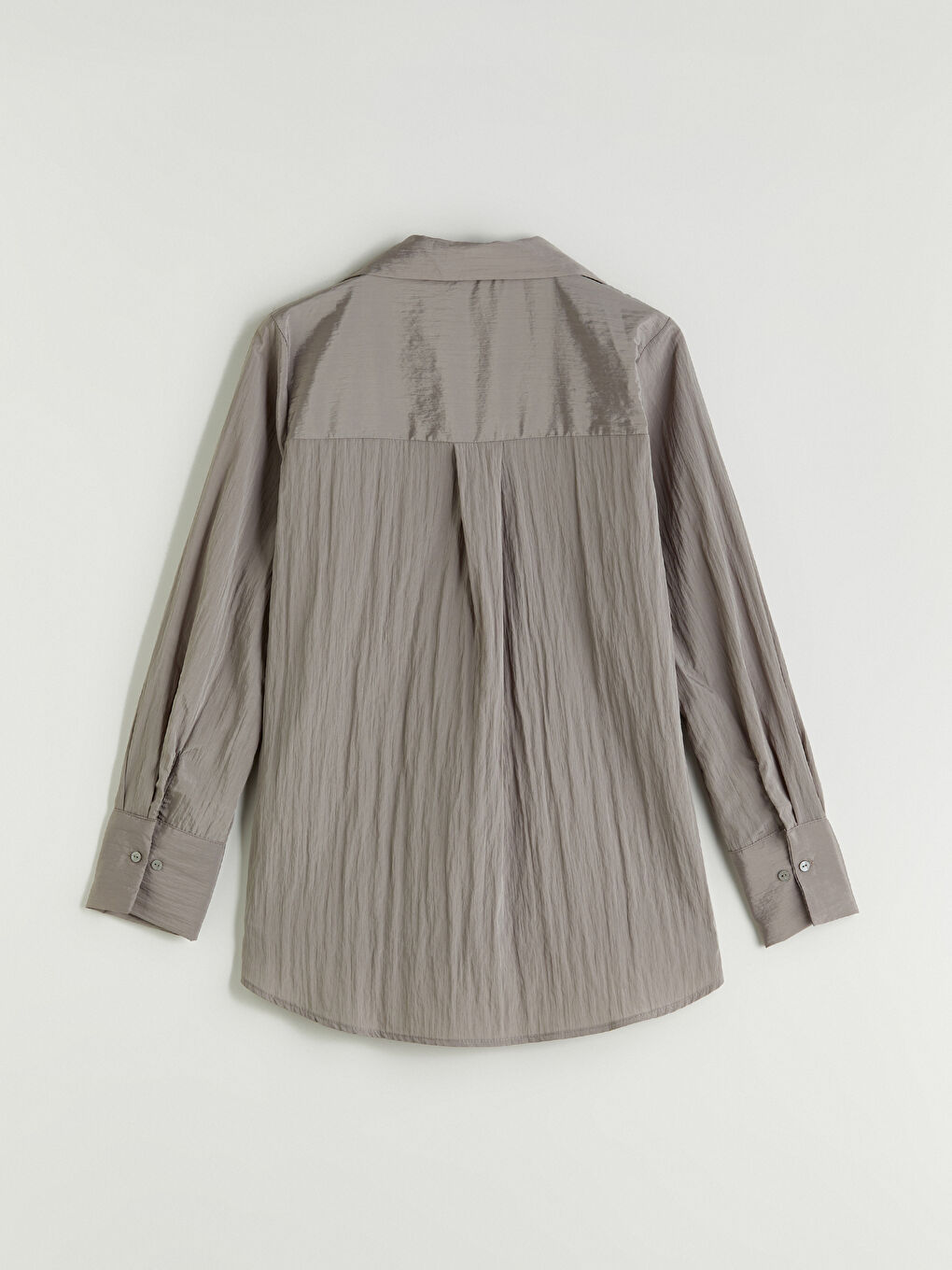 Haki Dokulu Kadın Gömlek-5