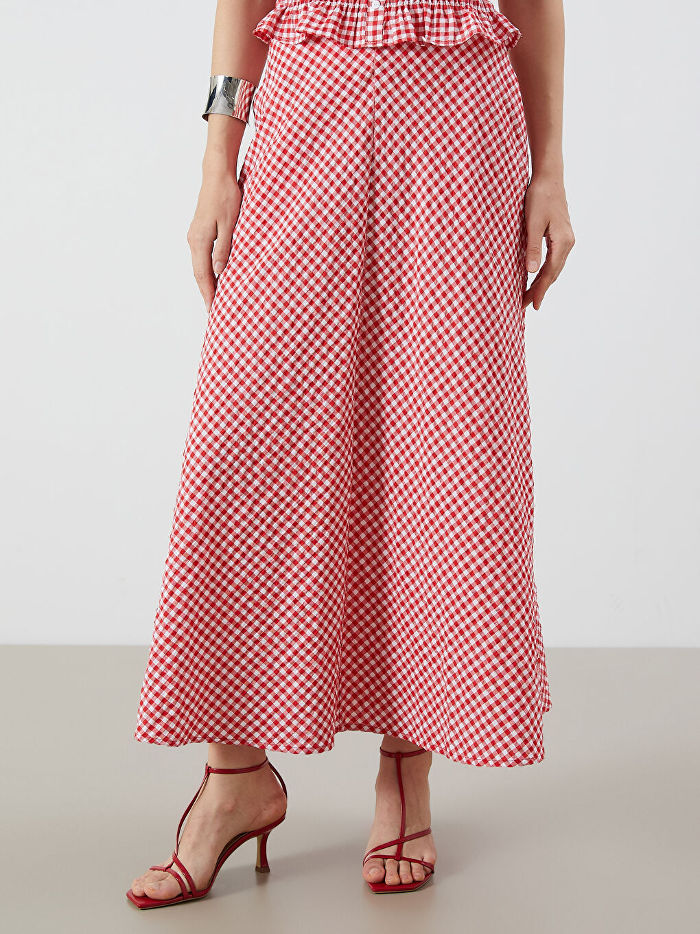 LCW Vision Woman RED Skirt -S5R208Z8-LPA
