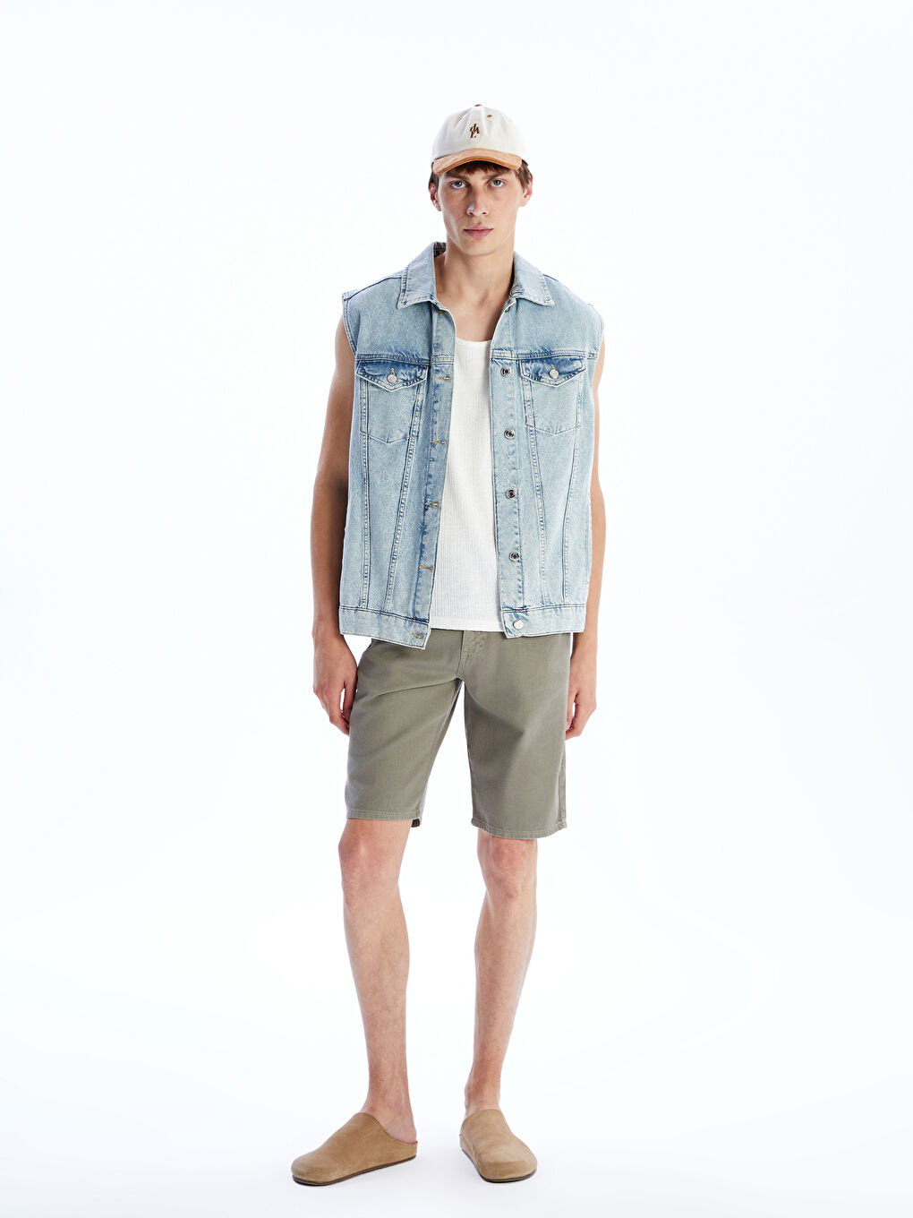 LCW Jeans Standard Fit Men's Denim Shorts -S5R218Z8-CVD