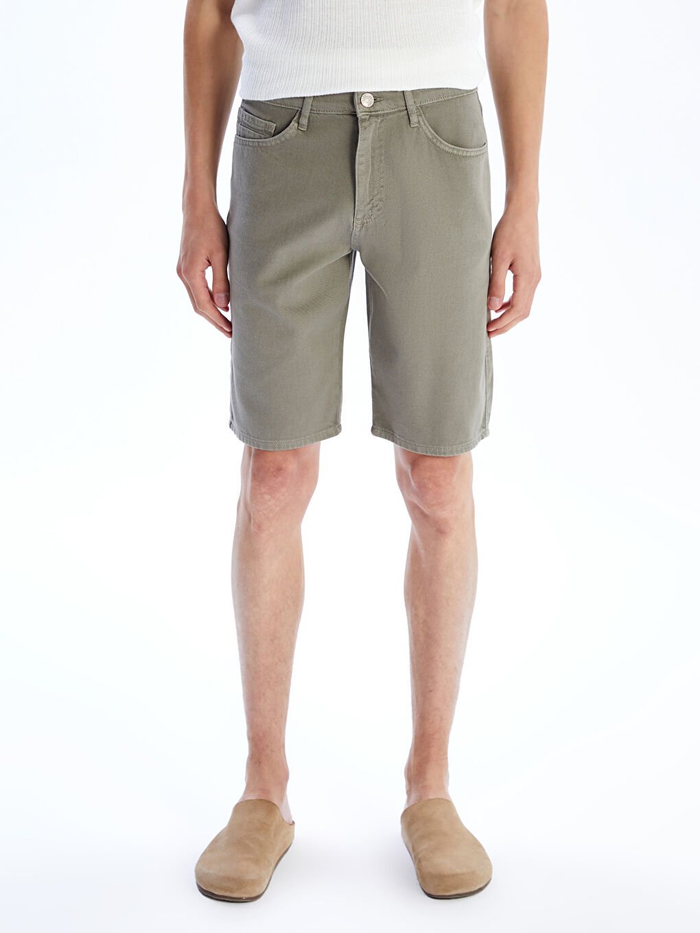 LCW Jeans Standard Fit Men's Denim Shorts -S5R218Z8-CVD