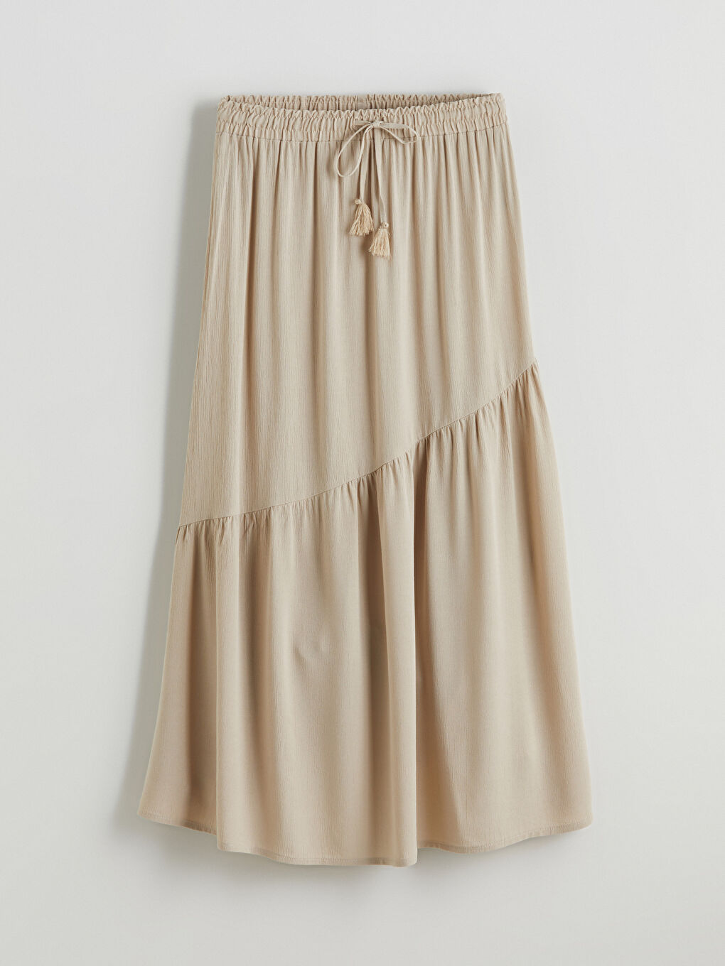Elasticated Waist Pleated Skirt -S5R223Z8-CR8