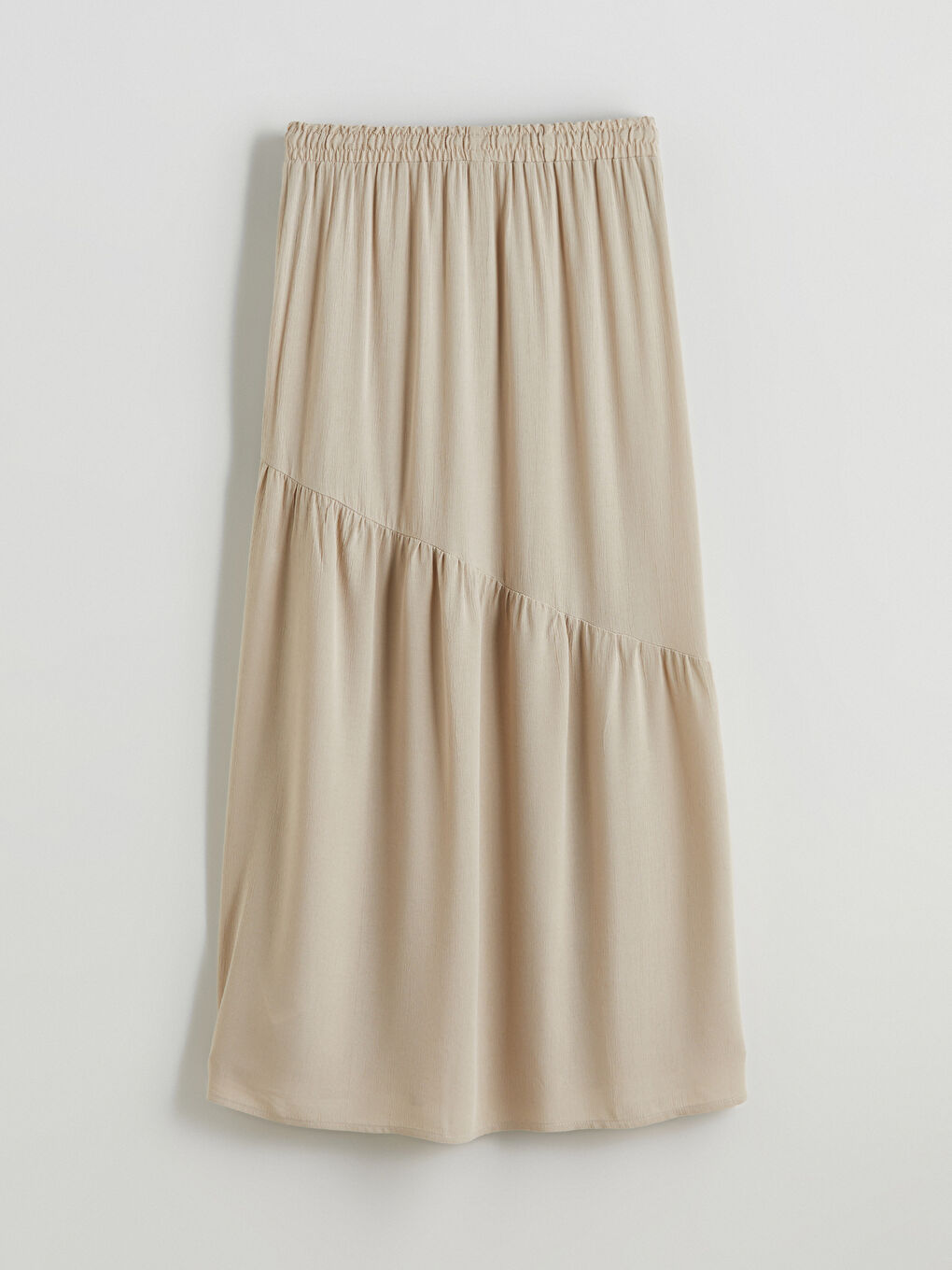 Elasticated Waist Pleated Skirt -S5R223Z8-CR8