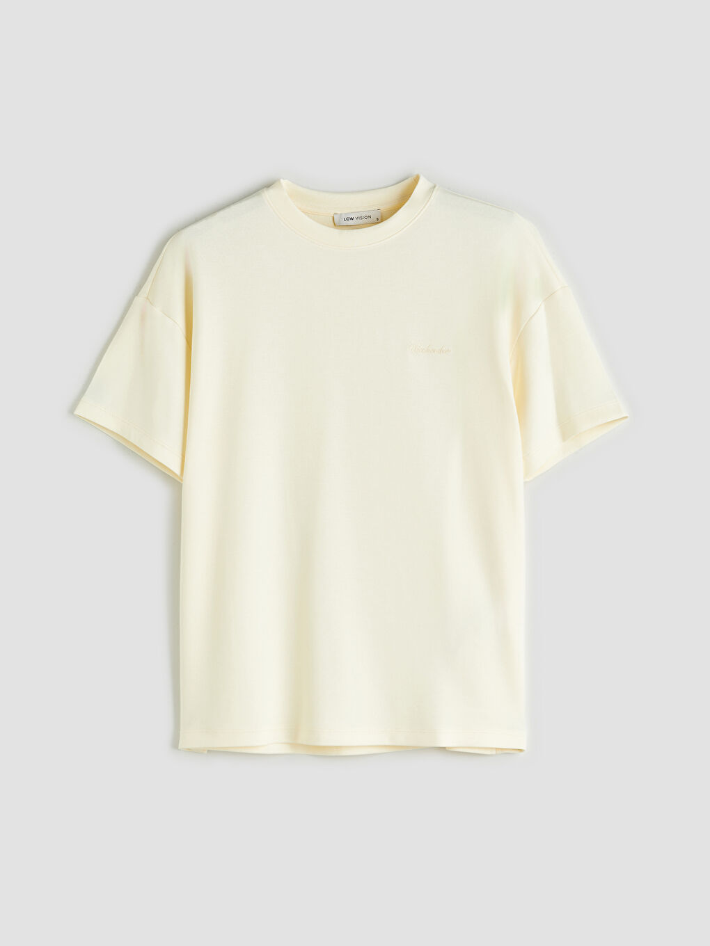 LCW Vision Crew Neck Oversize Women's T-Shirt -S5R228Z8-FDQ
