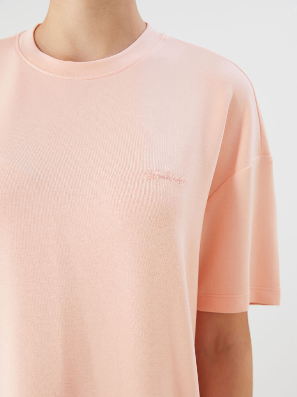 LCW Vision Crew Neck Oversize Women's T-Shirt -S5R228Z8-FZY
