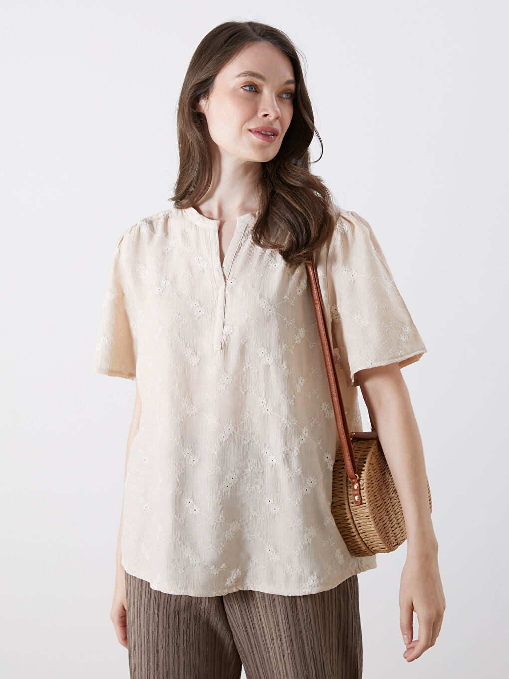 Woman ECRU Blouse -S5R229Z8-EEW