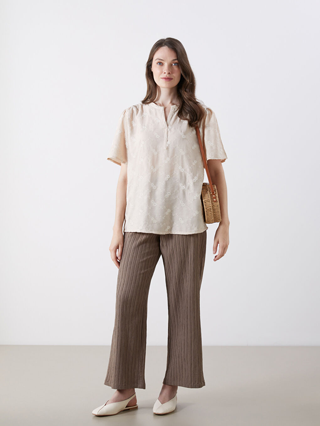 Woman ECRU Blouse -S5R229Z8-EEW