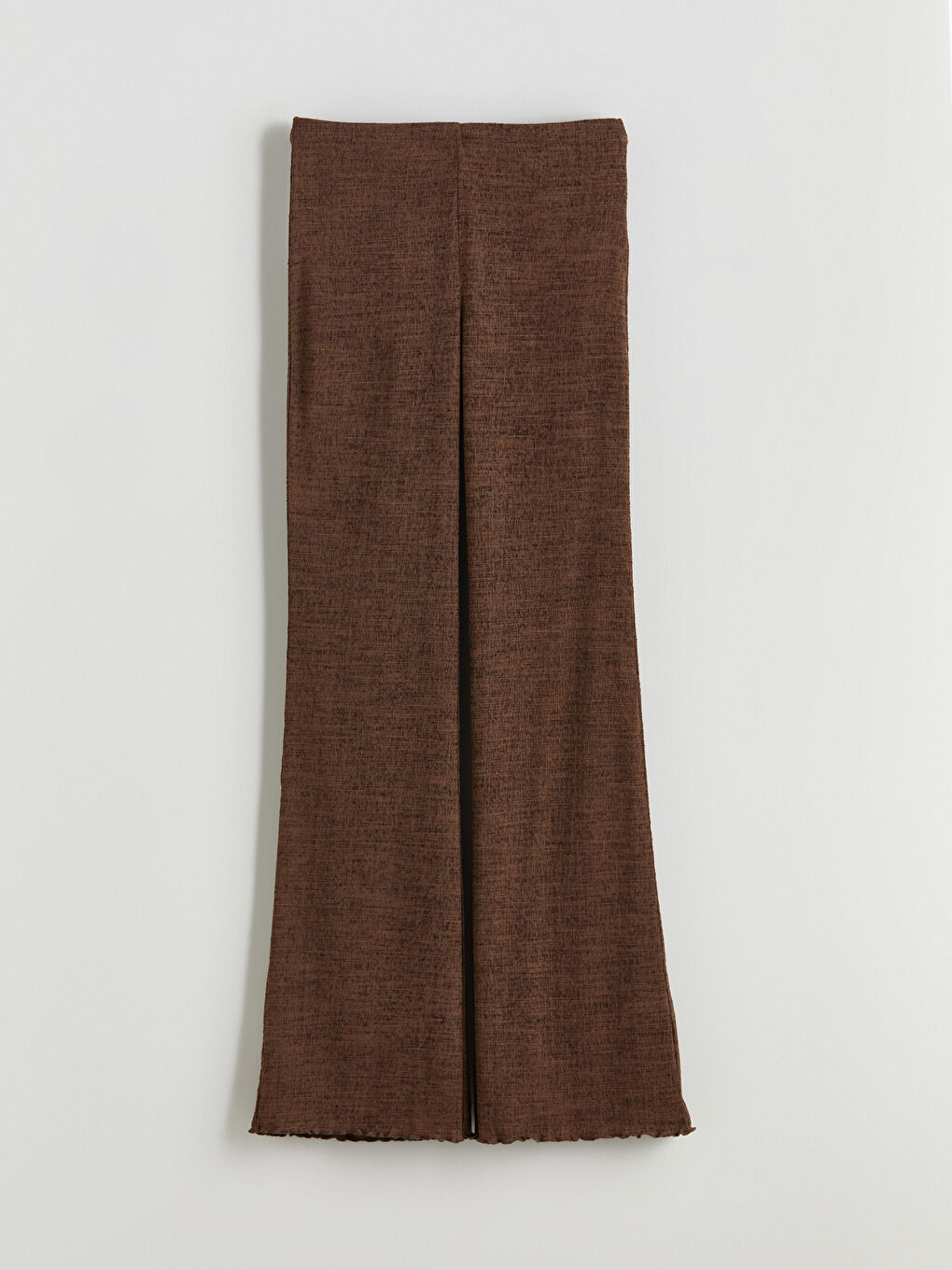 Kahverengi Beli Lastikli Dokulu Kadın Pantolon-10