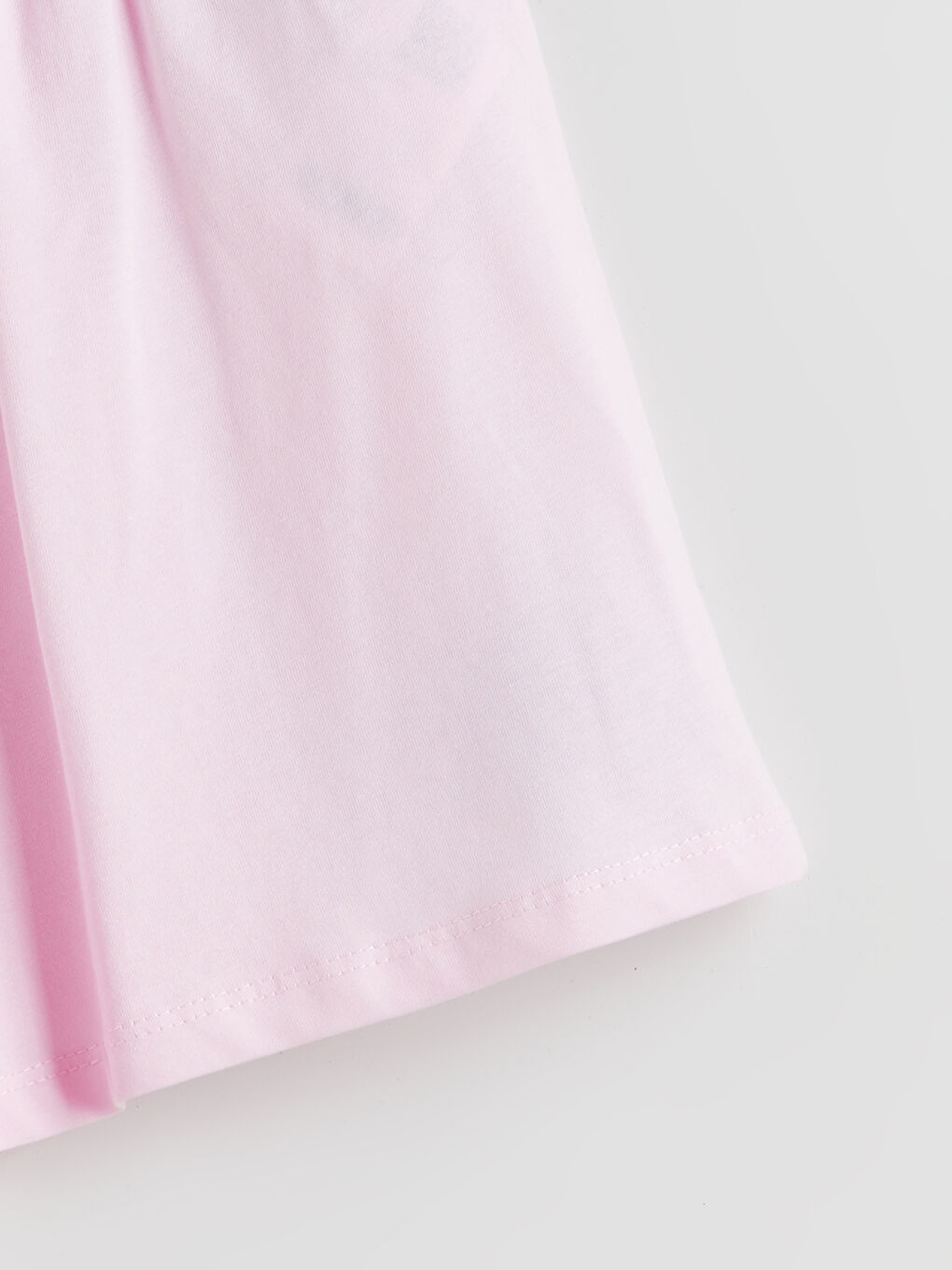 Pembe Beli Lastikli Kız Çocuk Pijama Şort-2