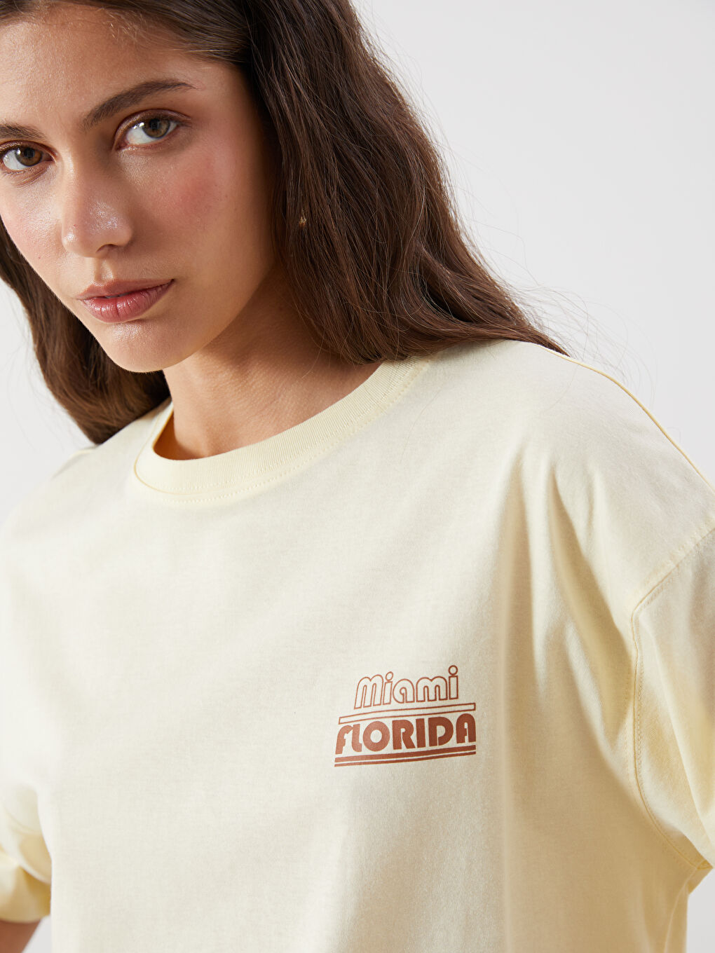 LCW Vision Woman YELLOW T-Shirt -S5R244Z8-FDQ