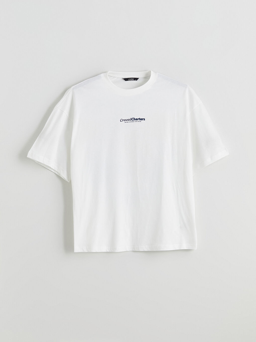 Crew Neck Printed Jersey Men's T-Shirt -S5R248Z8-EEW