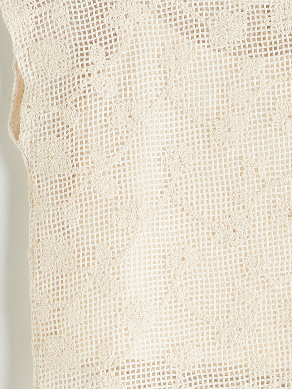 Crew Neck Lace Detailed Girls' Blouse -S5R249Z4-FDL