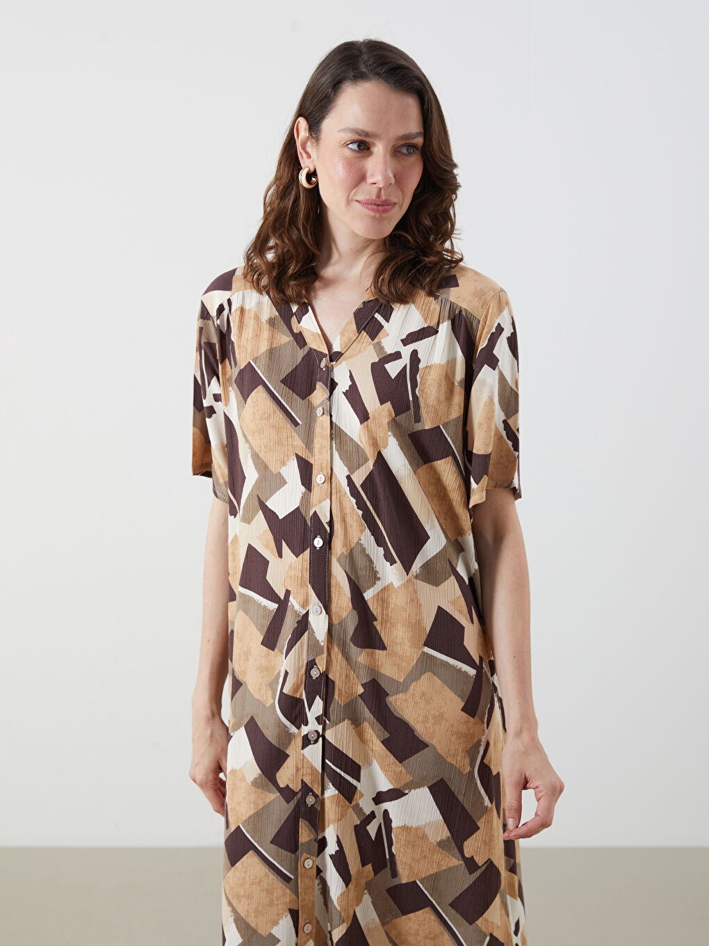Woman YELLOW Shirt Dress -S5R254Z8-LUG