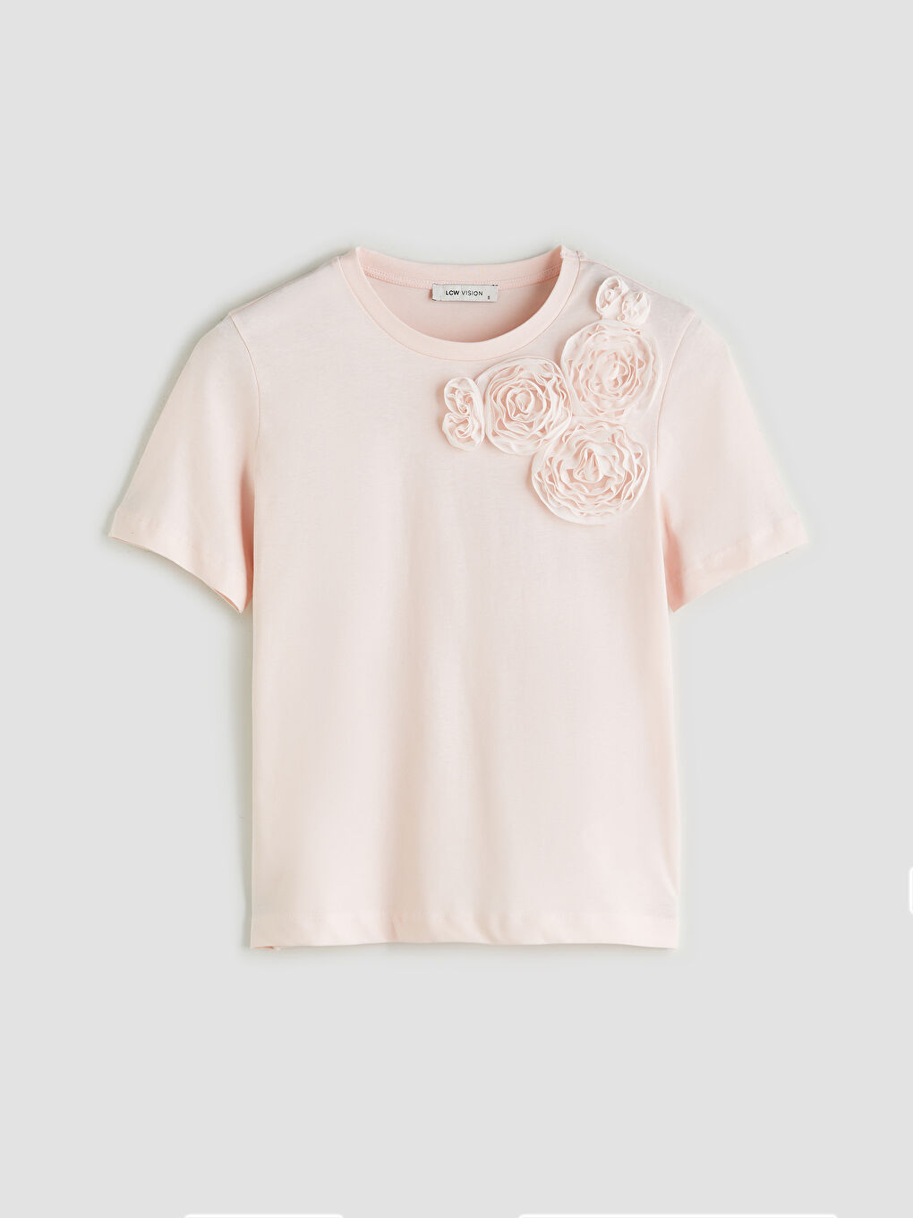 LCW Vision Woman PINK T-Shirt -S5R257Z8-FYX