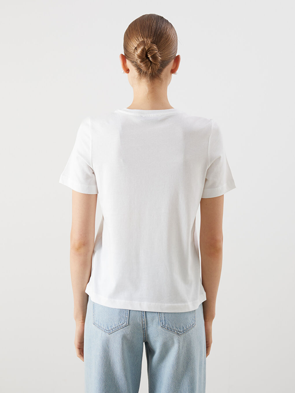LCW Vision Woman ECRU T-Shirt -S5R257Z8-R9J