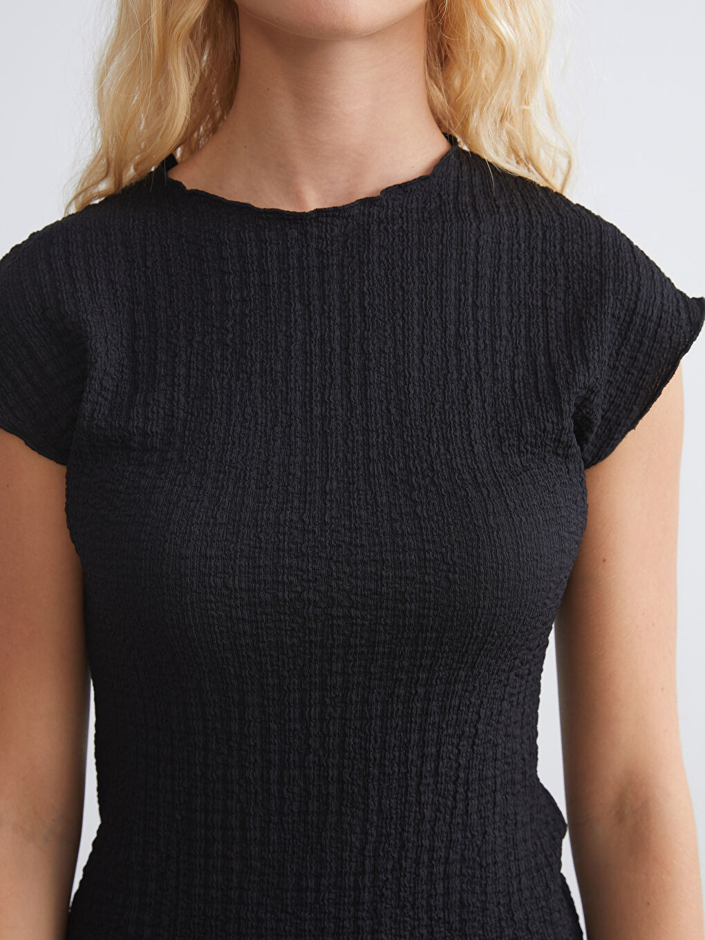 XSIDE Funnel Neck Textured Women's Body -S5R260Z8-CVL