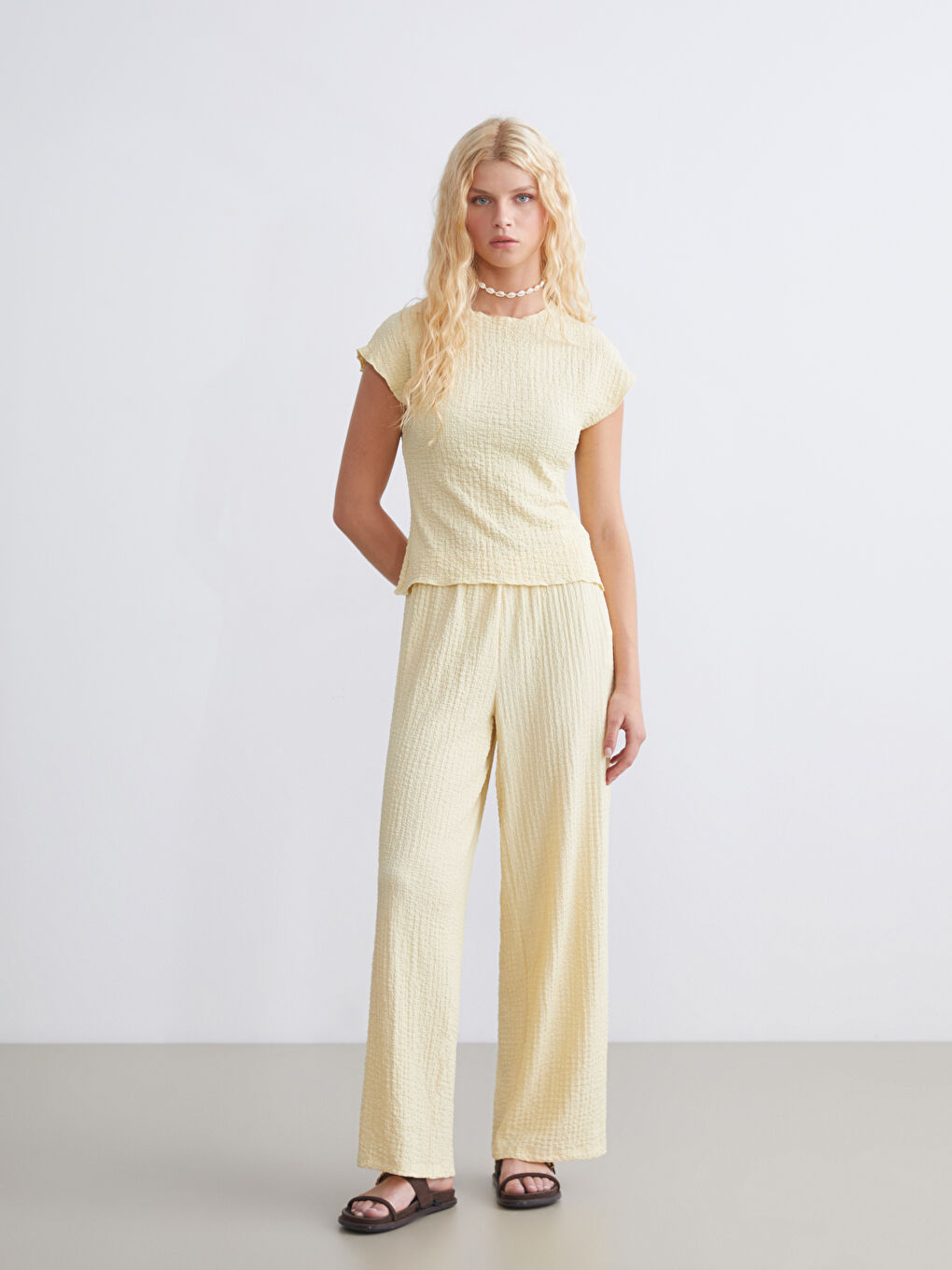 XSIDE Funnel Neck Textured Women's Body -S5R260Z8-CYN