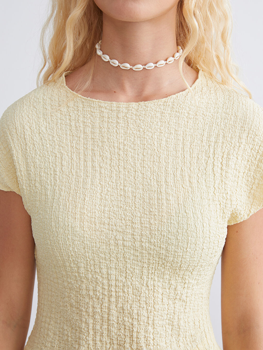 XSIDE Funnel Neck Textured Women's Body -S5R260Z8-CYN