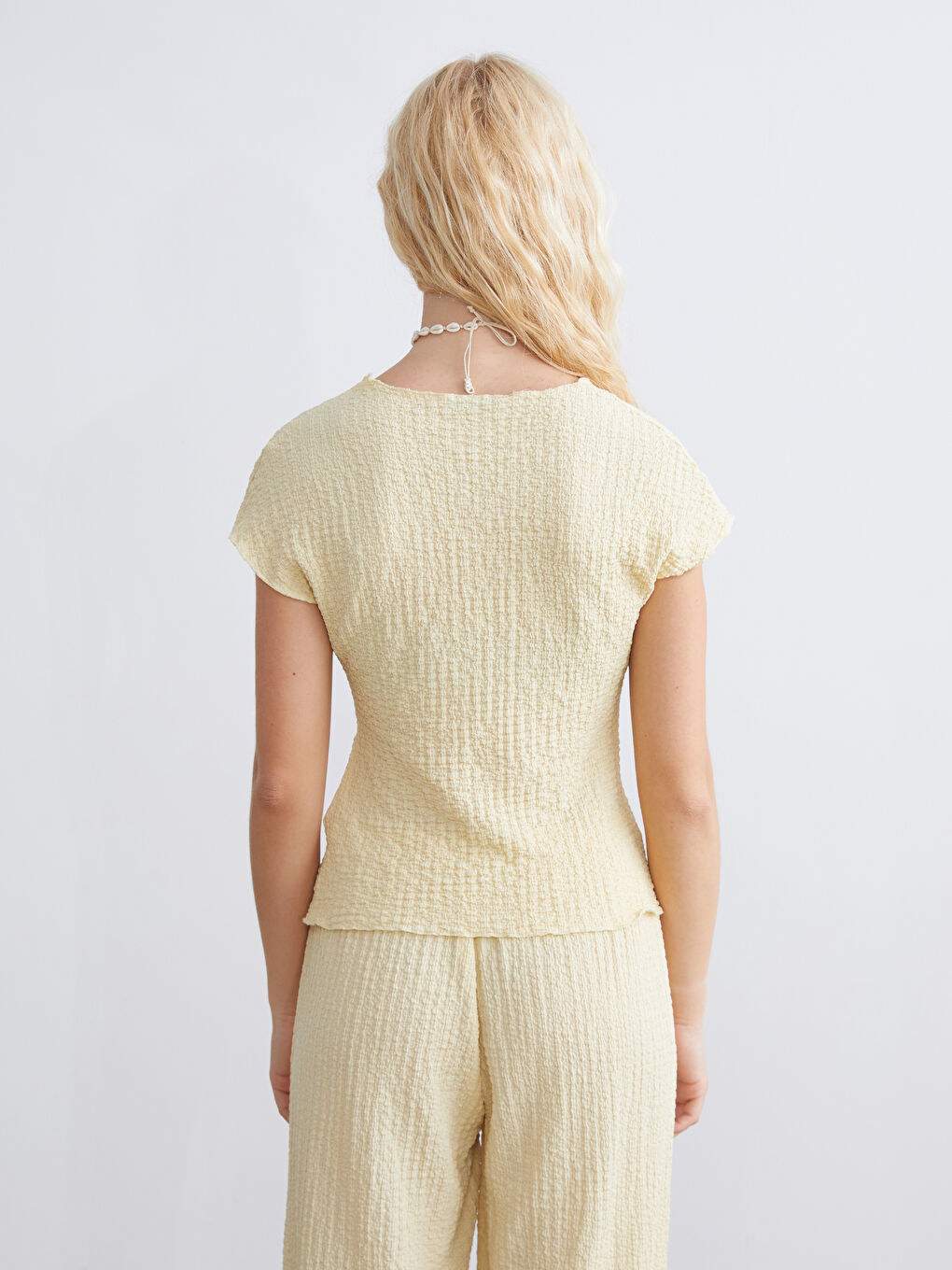 XSIDE Funnel Neck Textured Women's Body -S5R260Z8-CYN