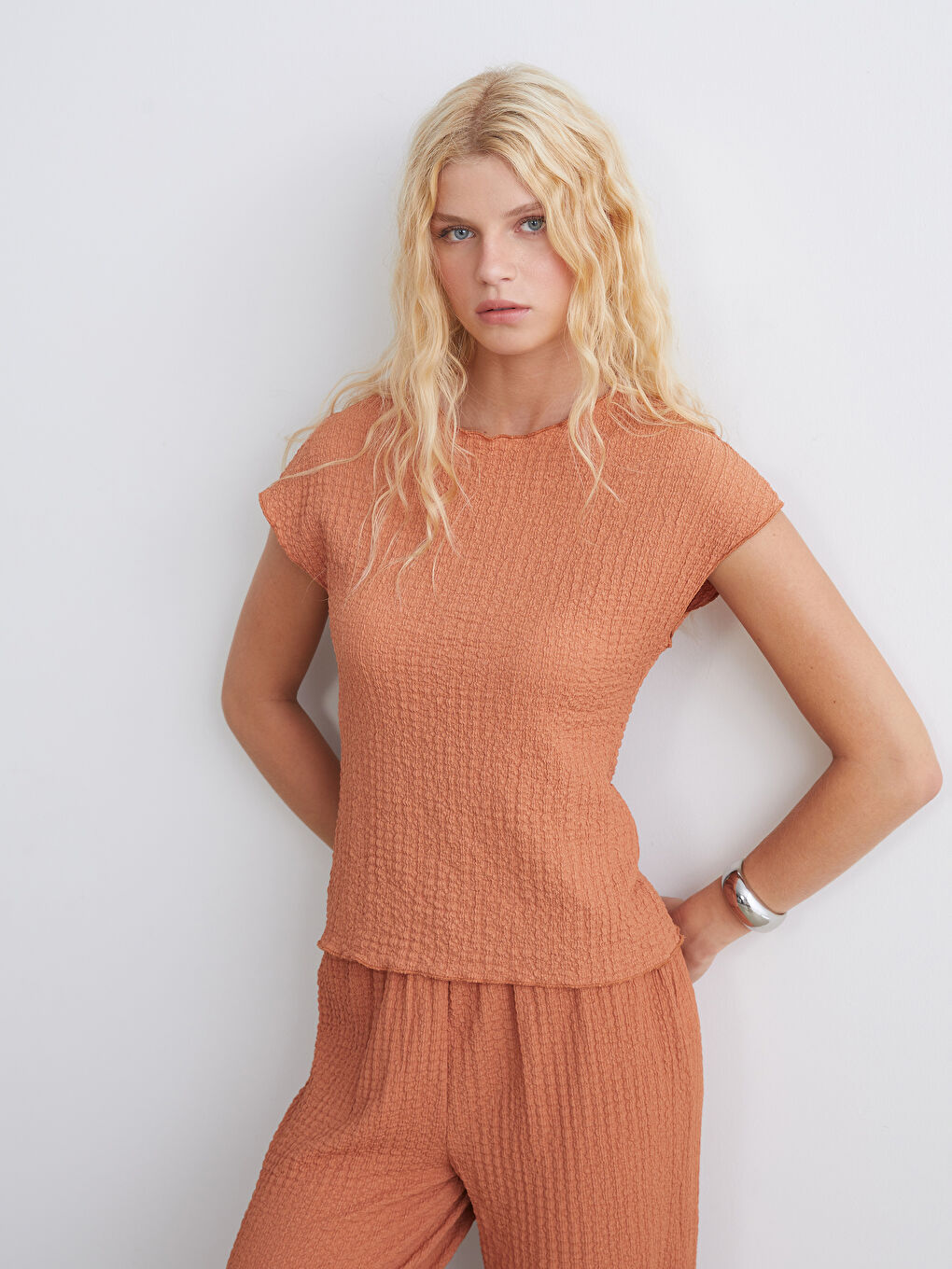 XSIDE Corps Texturé à Col Cheminée pour Femmes -S5R260Z8-L5S