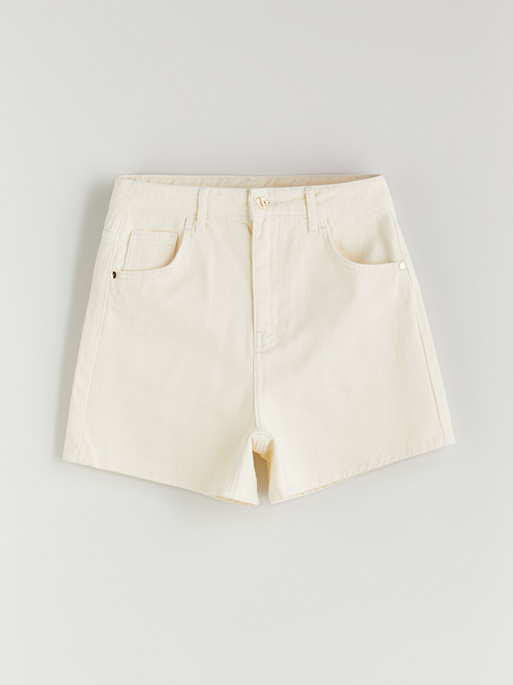 Regular Fit Women's Denim Shorts -S5R263Z8-FQQ