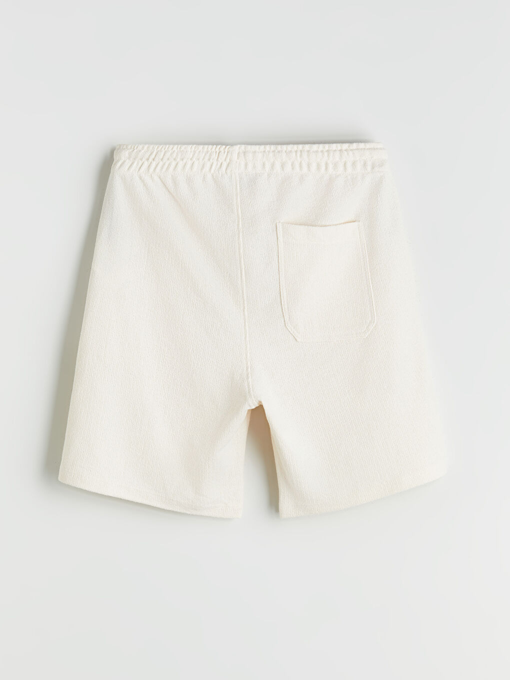 Bej Standart Kalıp Erkek Şort-5