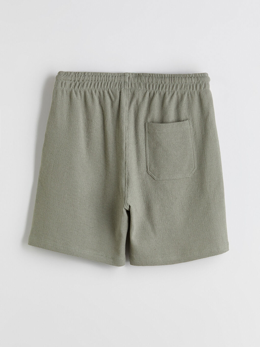 Haki Standart Kalıp Erkek Şort-5