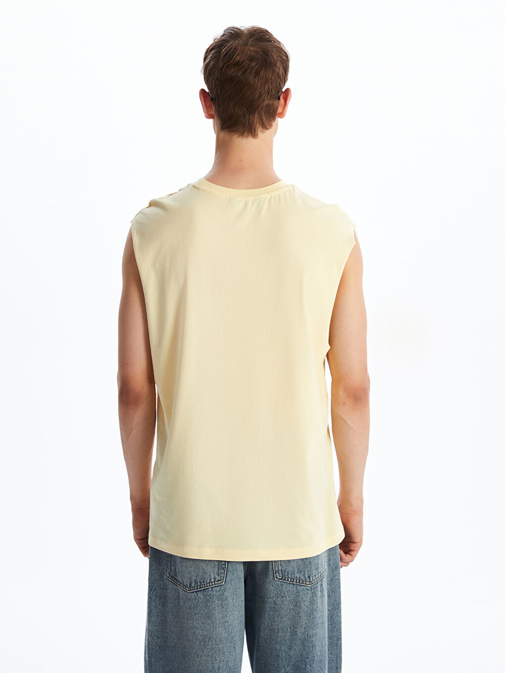 XSIDE Printed Crew Neck Men's Sleeveless T-Shirt -S5R289Z8-J5P