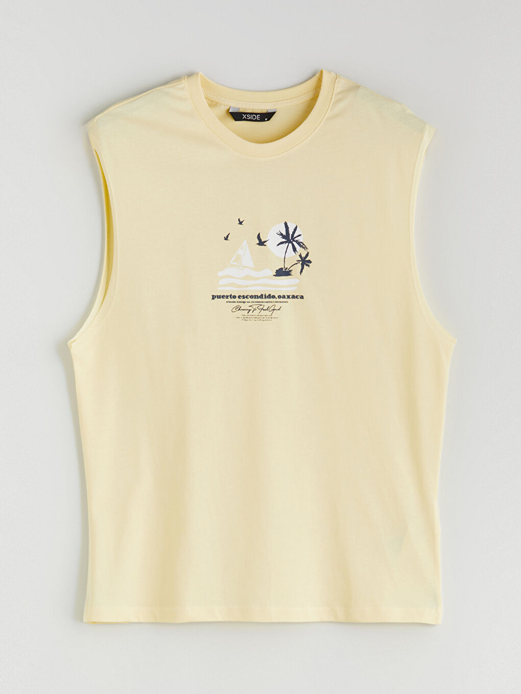 XSIDE Printed Crew Neck Men's Sleeveless T-Shirt -S5R289Z8-J5P