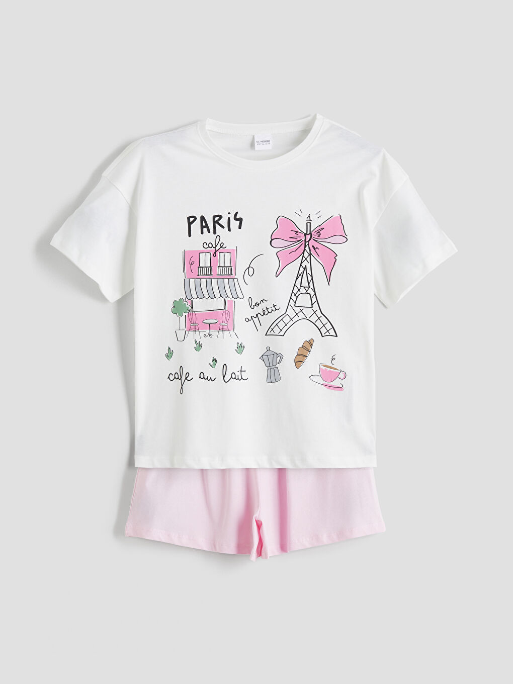 Girl ECRU Shortie Pyjama Set -S5R310Z4-FDU