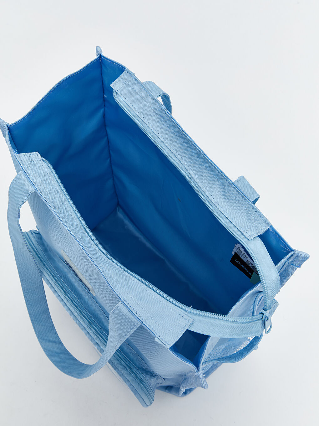 Mavi Stitch Baskılı Kız Çocuk Omuz Çantası-3